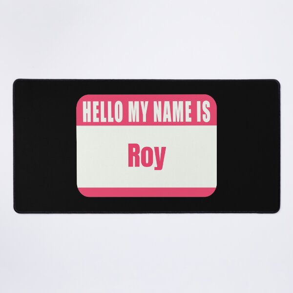 Item preview, Hello My Name is Roy Name Tag designed and sold by Cafecreative.