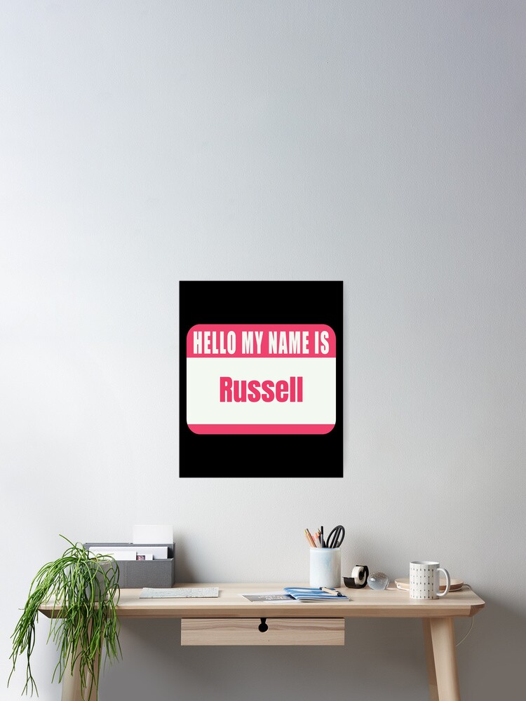 Póster «Hola, mi nombre es Russell.» de Cafecreative | Redbubble