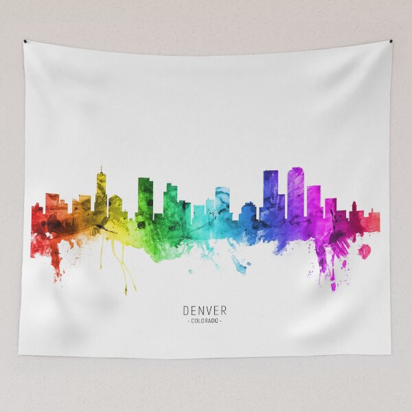 Item preview, Denver Colorado Skyline designed and sold by ArtPrints.