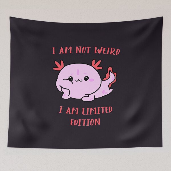 Item preview, Baby Girl Leucistic Axolotl - I Am Limited Edition designed and sold by lazarosdesign.