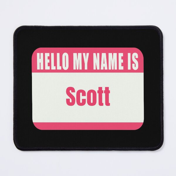 Item preview, Hello My Name is Scott Name Tag  designed and sold by Cafecreative.
