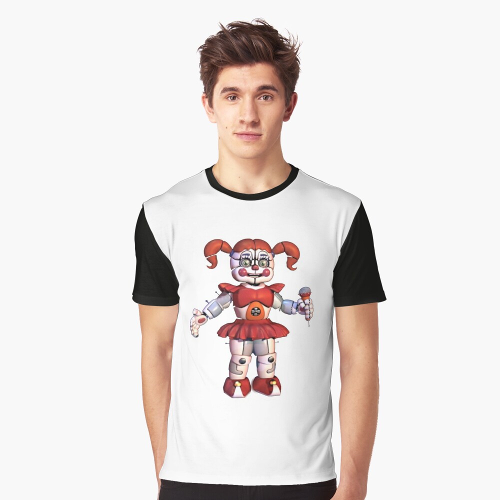 Baby Five Nights At Freddys Sister Location T Shirt By Tristezzashirts Redbubble - circus baby roblox shirt