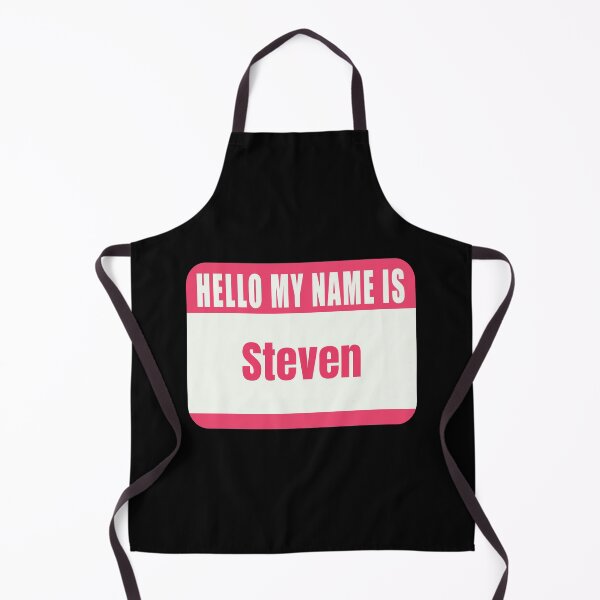 Item preview, Hello My Name is Steven Name Tag designed and sold by Cafecreative.