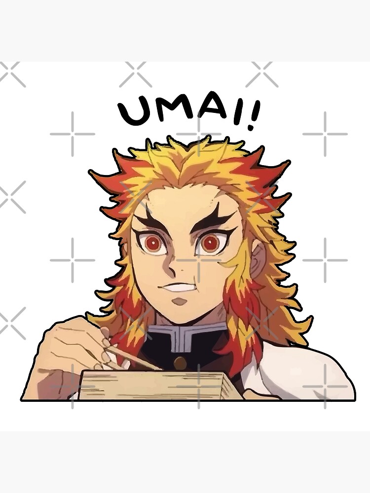 Kyojuro Rengoku Umai Poster By Alicia Lee Redbubble