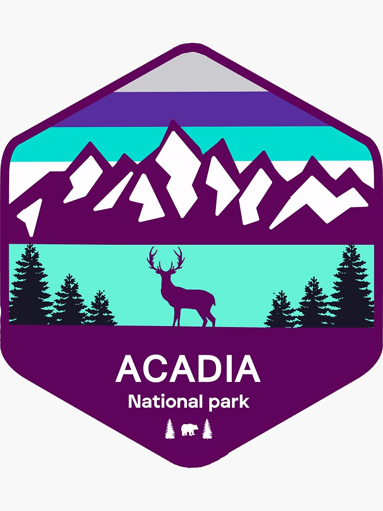 " Acadia national park" Sticker for Sale by Usnature Redbubble