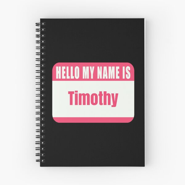 Item preview, Hello My Name is Timothy Name Tag  designed and sold by Cafecreative.