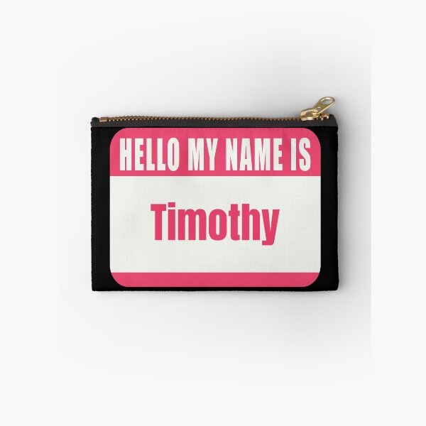 Item preview, Hello My Name is Timothy Name Tag  designed and sold by Cafecreative.