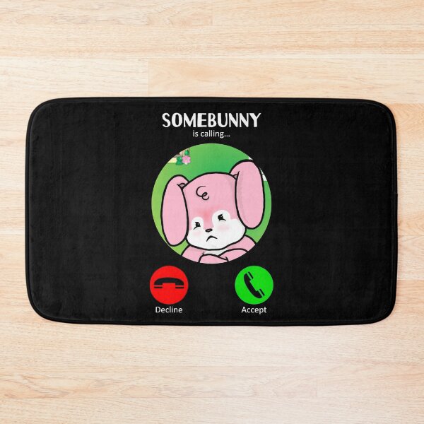 Item preview, Somebunny Is Calling (2 : Pink : Dark) designed and sold by the-krisney-way.