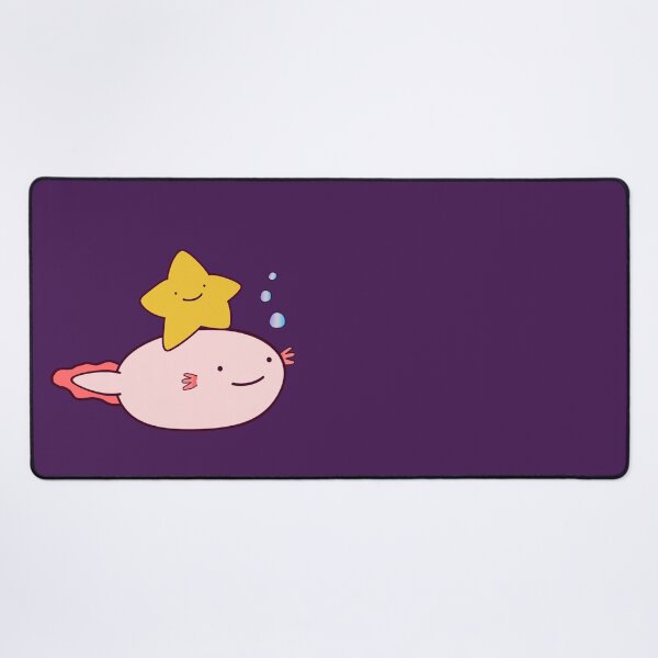 Item preview, Cute Fat Baby Leucistic Axolotl And Star  designed and sold by lazarosdesign.
