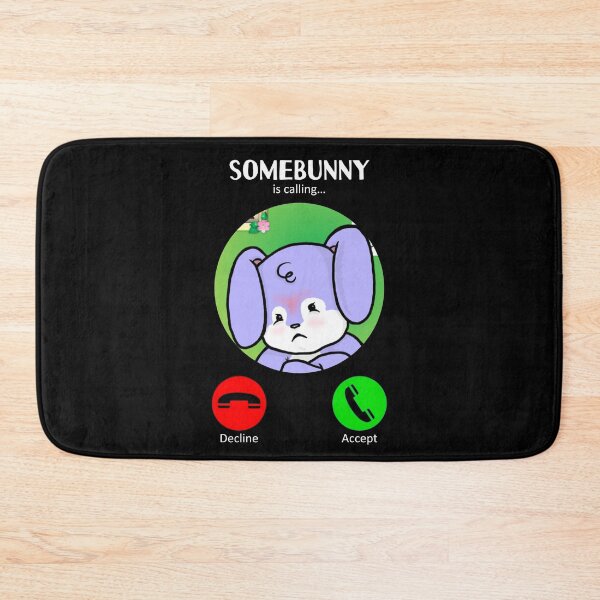 Item preview, Somebunny Is Calling (2 : Blue : Dark) designed and sold by the-krisney-way.