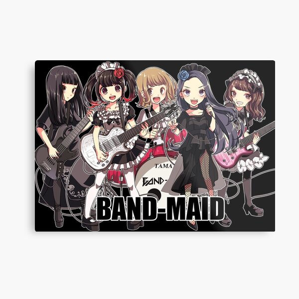 Bande-maid Animes Mignons Impression métallique