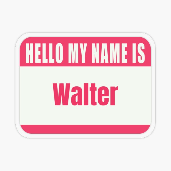 Hello My Name is Louis Name Tag | Poster