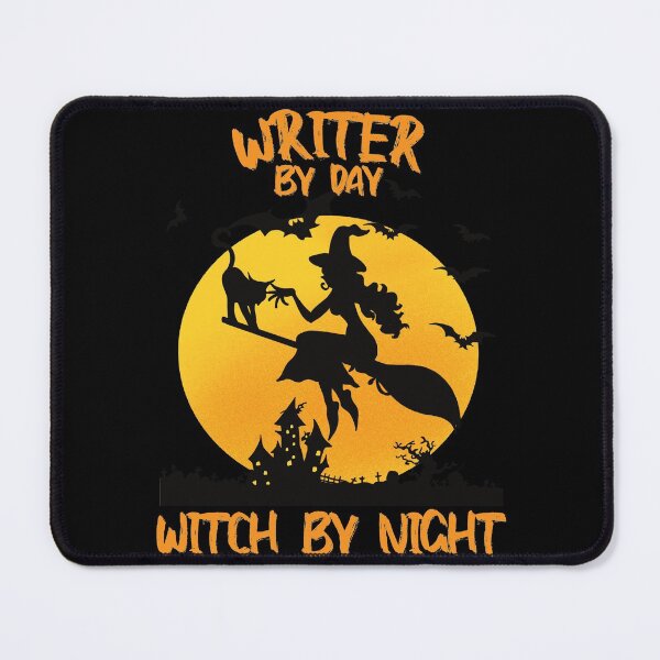 Item preview, writer by day witch by night funny saying for halloween with witch picture scary design for mom for sister designed and sold by mydreamcatcher.