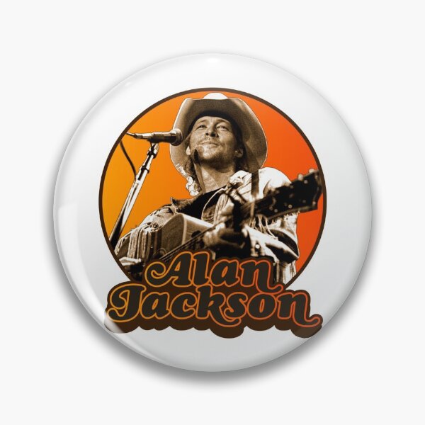 Item preview, Alan Jackson ))(( Retro Style Classic Country Fan designed and sold by HusteraRobert.