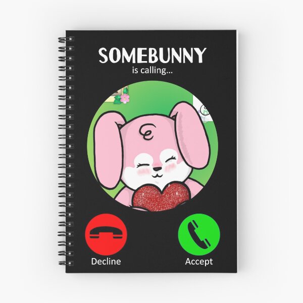 Item preview, Somebunny Is Calling (3 : Pink : Dark) designed and sold by the-krisney-way.