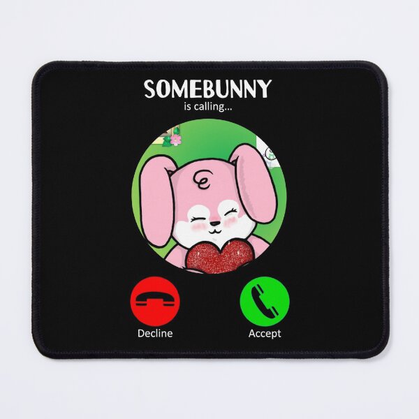 Item preview, Somebunny Is Calling (3 : Pink : Dark) designed and sold by the-krisney-way.