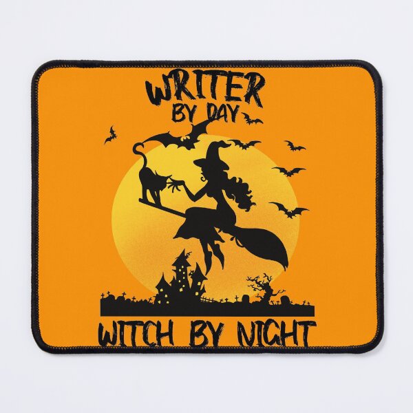 Item preview, writer by day witch by night funny saying for halloween with witch picture scary design for mom for sister designed and sold by mydreamcatcher.
