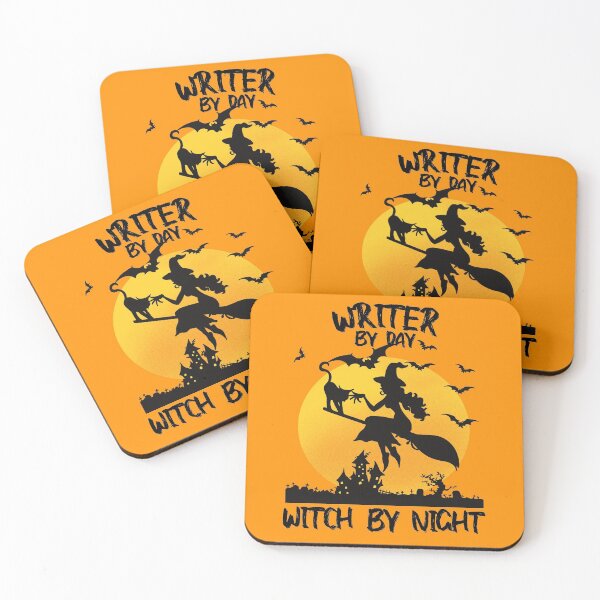Item preview,  writer by day witch by night funny saying for halloween with witch picture scary design for mom for sister designed and sold by mydreamcatcher.