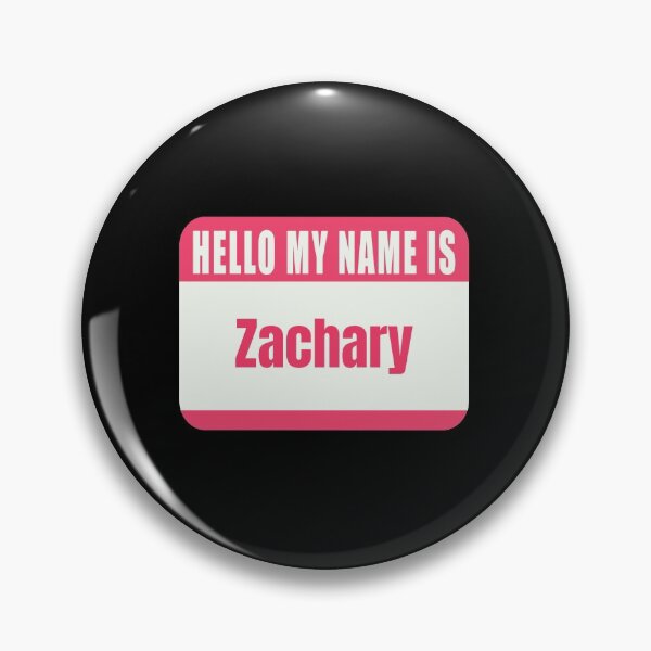 Item preview, Hello My Name is Zachary Name Tag  designed and sold by Cafecreative.