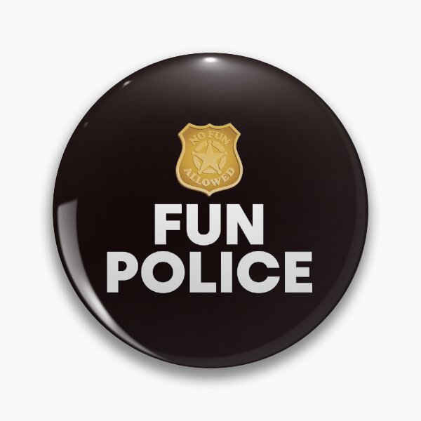 Aperçu de l'œuvre police amusante créée et vendue par justplainwords.