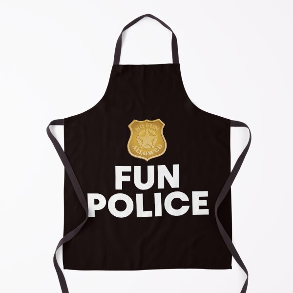 Item preview, fun police designed and sold by justplainwords.