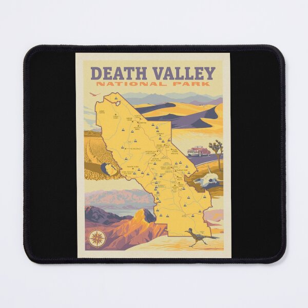 Item preview, Death Valley National Park Map designed and sold by michaeln918.