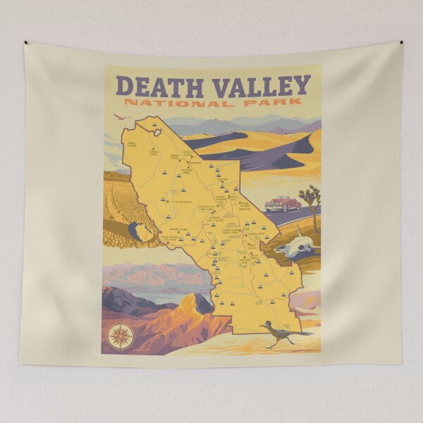 Item preview, Death Valley National Park Map designed and sold by michaeln918.