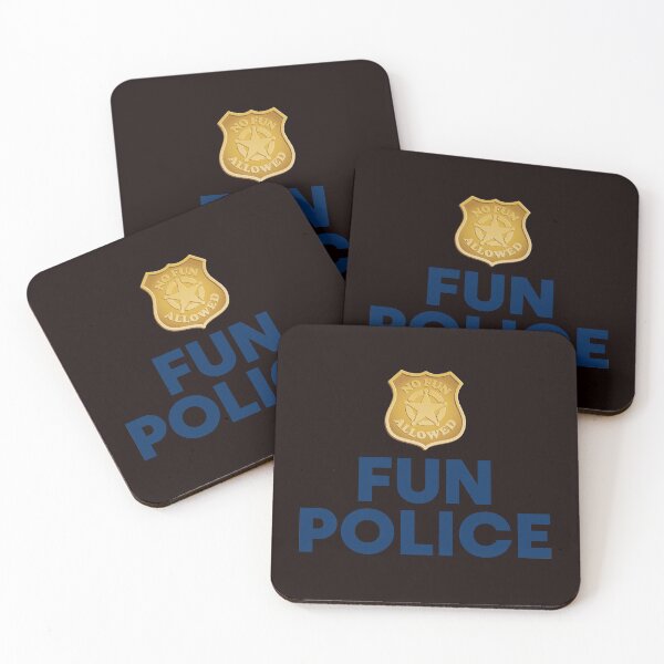 Item preview, fun police designed and sold by justplainwords.