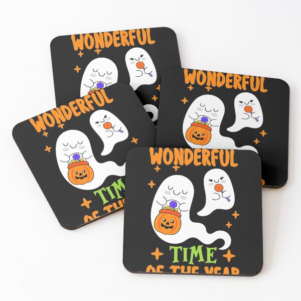 Item preview, Halloween is the wonderful time of the year Spooky Halloween Ghosts Scary Pumpkin  designed and sold by ROBYNDSON.