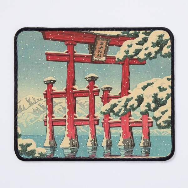 Item preview, Miyajima in Snow Hasui Kawase Shin Hanga Art designed and sold by RBEnt.