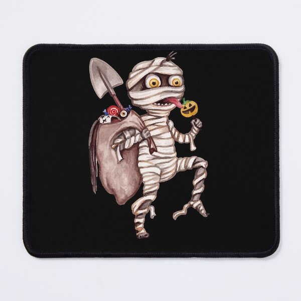 Item preview, Halloween Mummy with spooky pumpkin scary face and halloween candy designed and sold by ROBYNDSON.