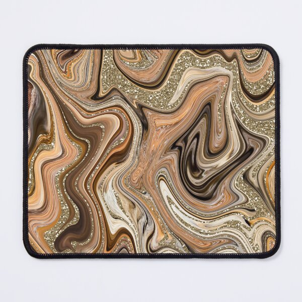 Item preview, Golden Marble Swirls with Glitter designed and sold by WisdomInspired.