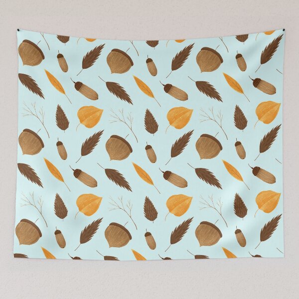 Item preview, Acorn, Pinecone, Twigs And Leaves Pattern , It’s Fall Yall designed and sold by MJDezigns.