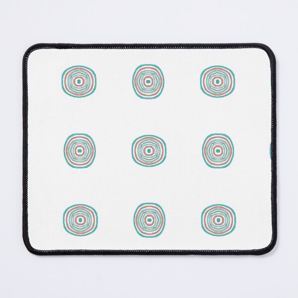 Item preview, Watercolour target circles -aqua designed and sold by Nadia Arsky.