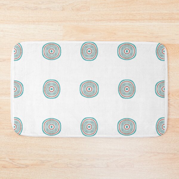 Item preview, Watercolour target circles -aqua designed and sold by Nadia Arsky.