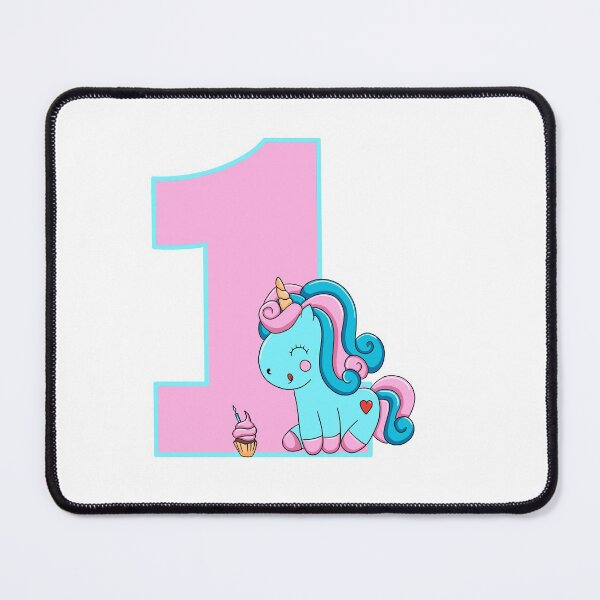 Item preview, Number one with a Candyfloss Unicorn designed and sold by MammaPanda.