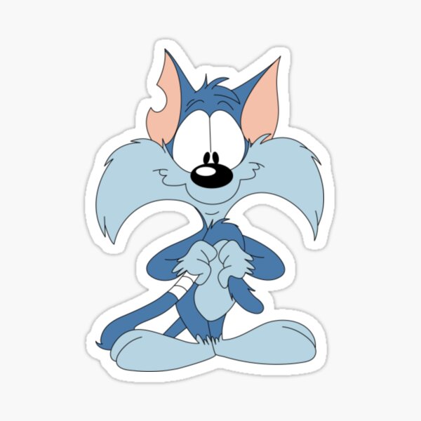 "Tiny Toons StickerFurrball cat " Sticker for Sale by Julidofashion