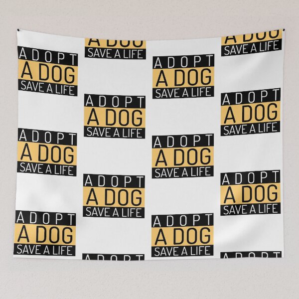 Item preview, Adopt A Dog Save A Life Text design for those who love pet adoption designed and sold by jtancrum61.