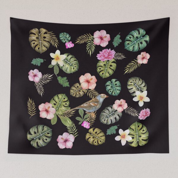 Item preview, Floral And Sparrow Oil Paint designed and sold by lazarosdesign.
