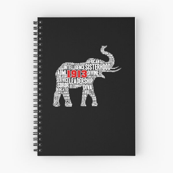 Item preview, Womens Delta-1913 Sorority Elephant Sigma-Theta Words  designed and sold by LuiAriona1993.