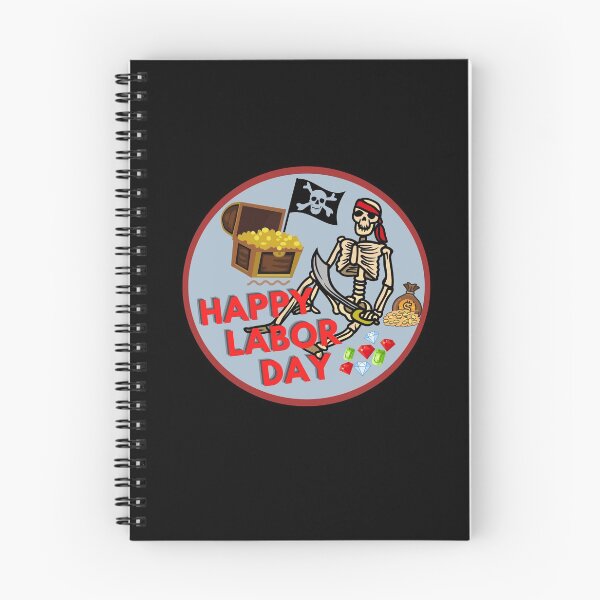 Item preview, Happy Labor Day - Pirate Skeleton designed and sold by TreasureTime.