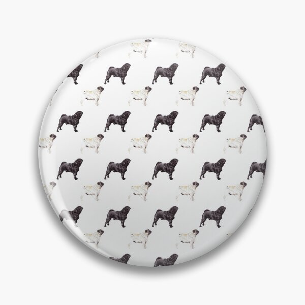 Item preview, Pugged Up Kicks - Black and Fawn Pug Pattern designed and sold by Amber Westwood.
