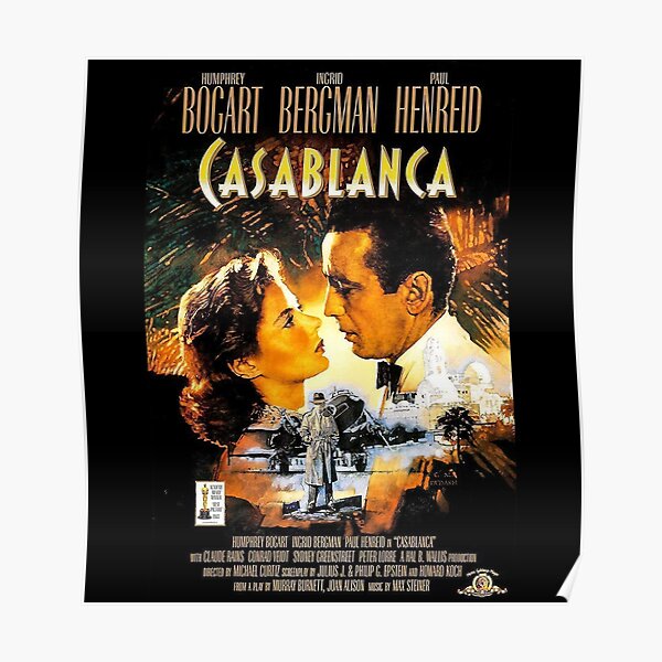 Casablanca Film Posters Redbubble