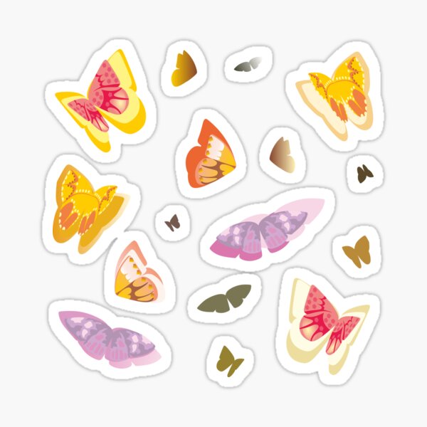 Butterflies Kaleidoscope Sticker