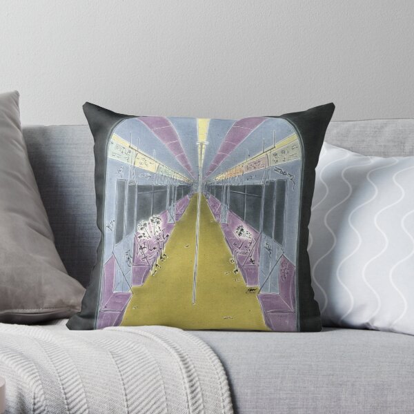 Subway Tunnel of Love Throw Pillows & Totes Throw Pillow