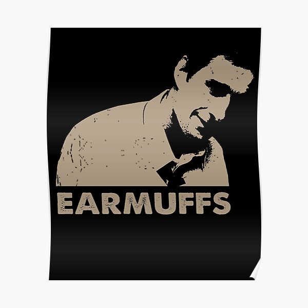 "Earmuffs Old Design School Films" Poster for Sale by KaylaCarl7