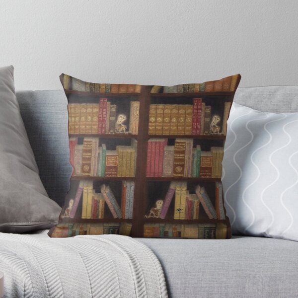 Bookcase Throw Pillows & Totes Throw Pillow