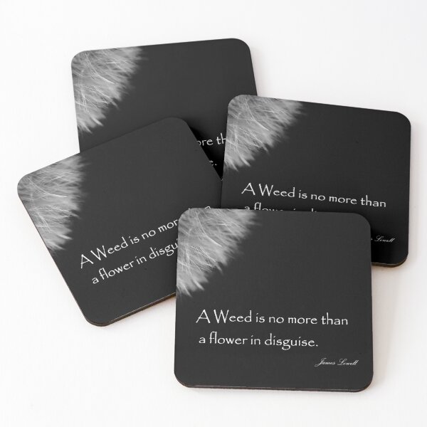 Item preview, Fluffy Dandelion Weed Seed Head with Quote in Black and White designed and sold by Karen McFarland.