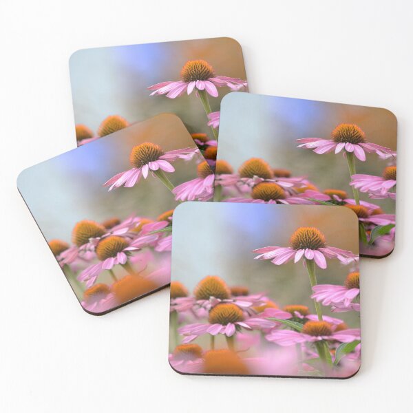 Item preview, Coneflowers in Abundance Macro Photography Print designed and sold by Esther Hutchcroft.
