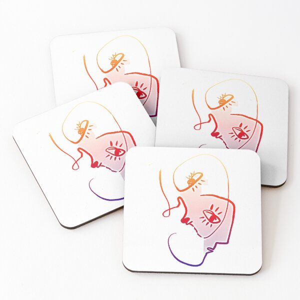 Item preview, Abstract Faces by Matisse with pop art colors added. designed and sold by CristalleLisa.